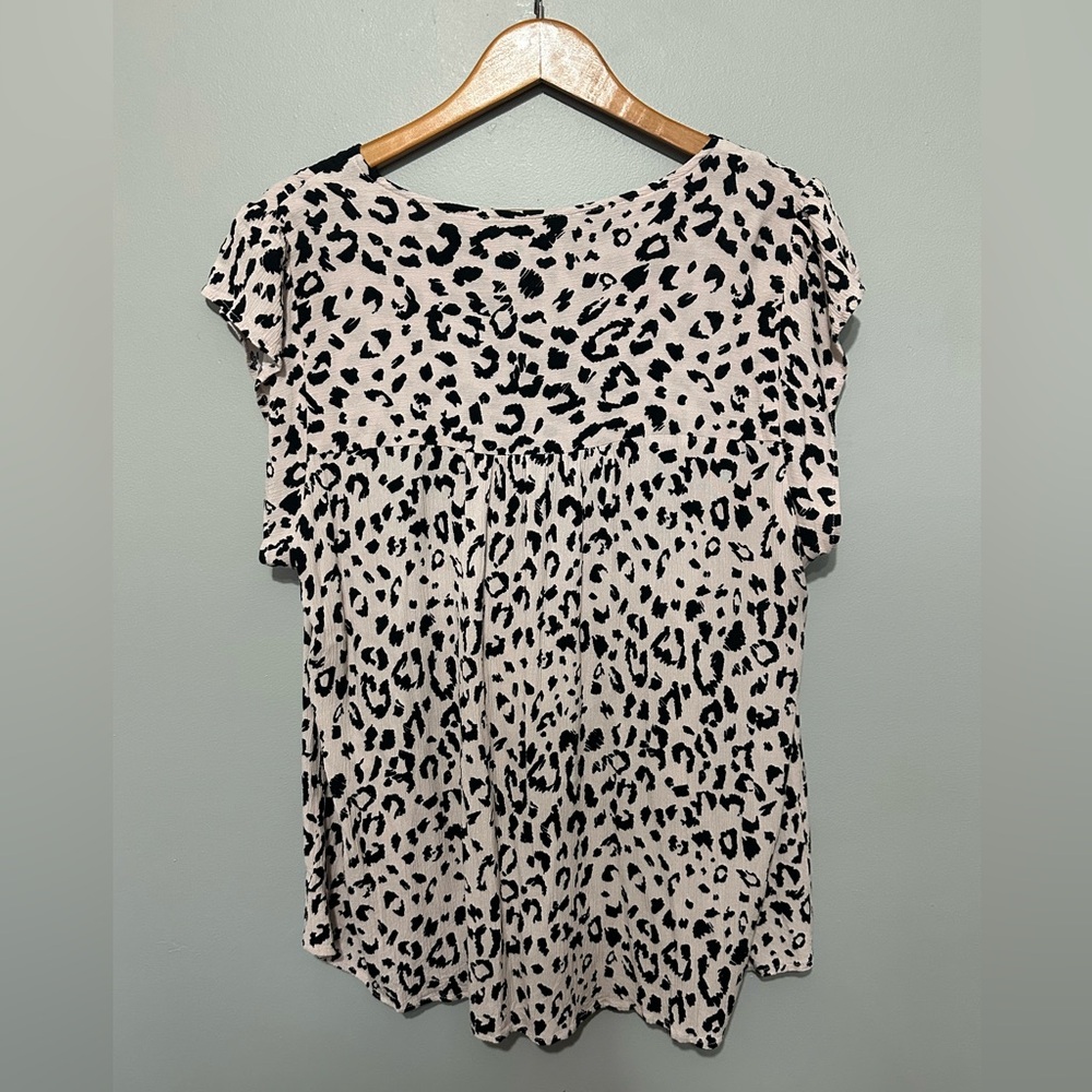 Savanna Jane Embroidered Floral/Animal Print Cap Sleeve Blouse 2X So Cute! - Picture 5 of 13